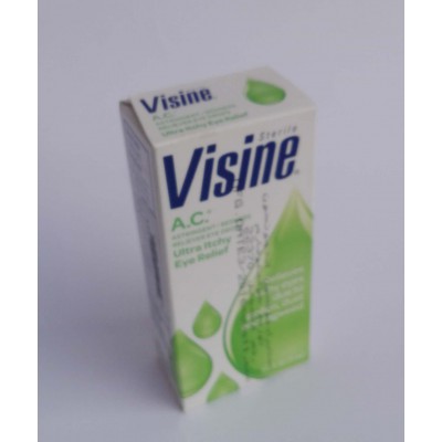 Visine ( tetrahydrozoline 0.05 % + zinc sulfate 0.25 % ) eye drops 15 ml 